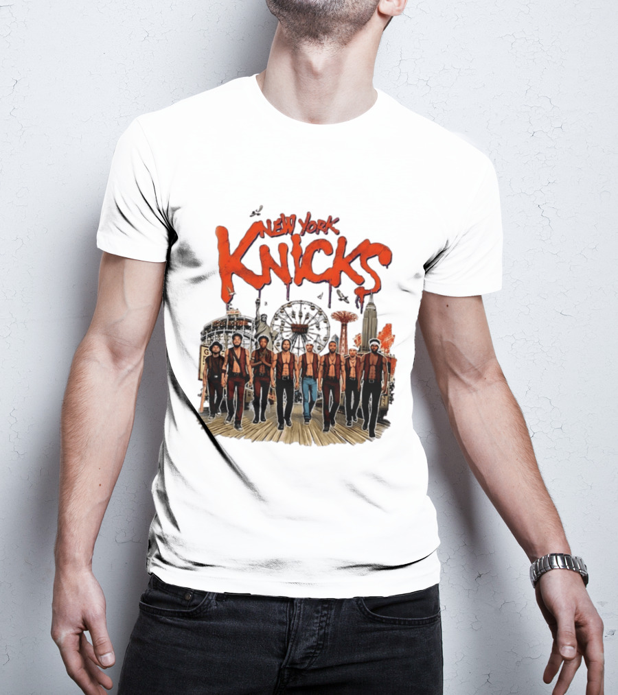 New York Knicks The Warriors Coney Island Gang Ferris Wheel Empire State Building T-Shirt