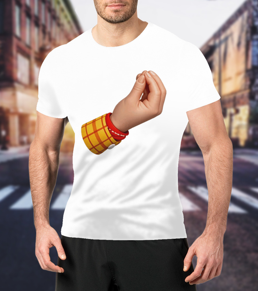 Woody's Italian Hand Gesture Pixar Character Sleeve T-Shirt