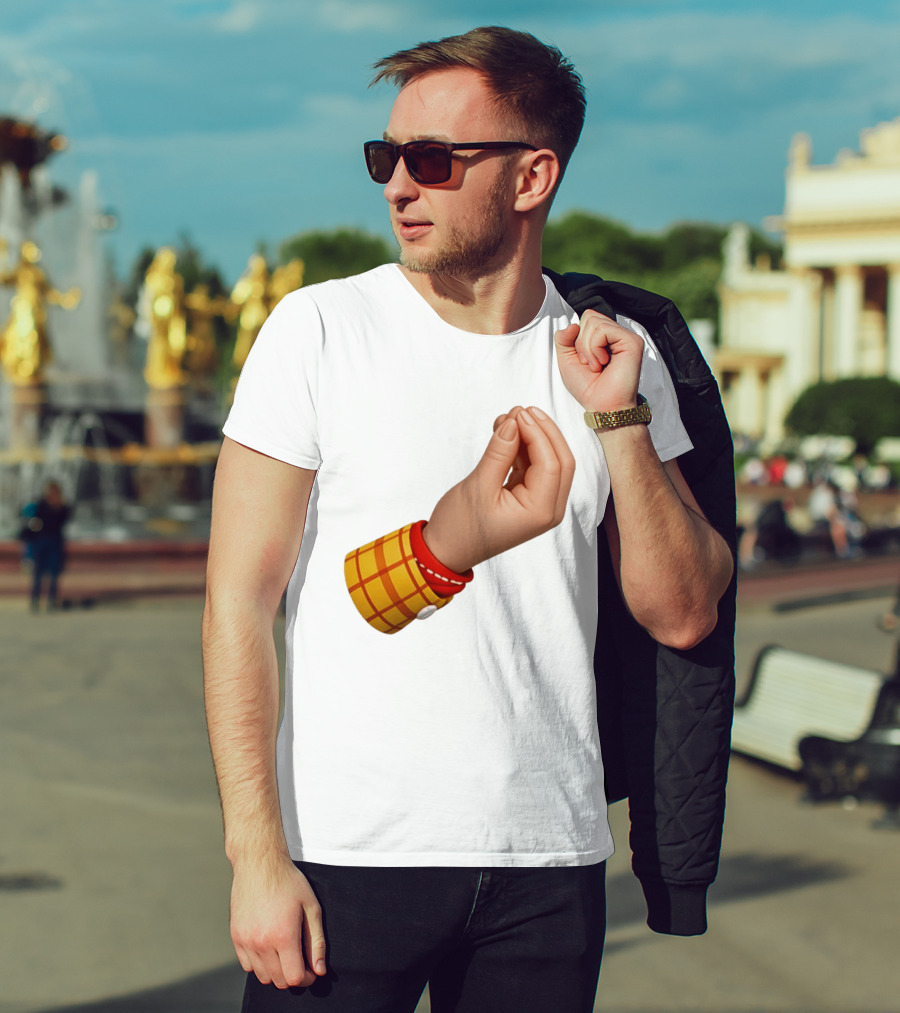 Woody's Italian Hand Gesture Pixar Character Sleeve T-Shirt