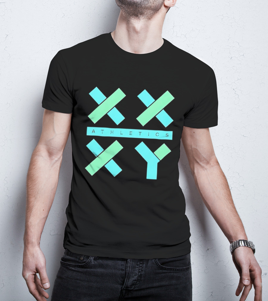Athletics X Y Geometric Shapes Sports Abstract T-Shirt