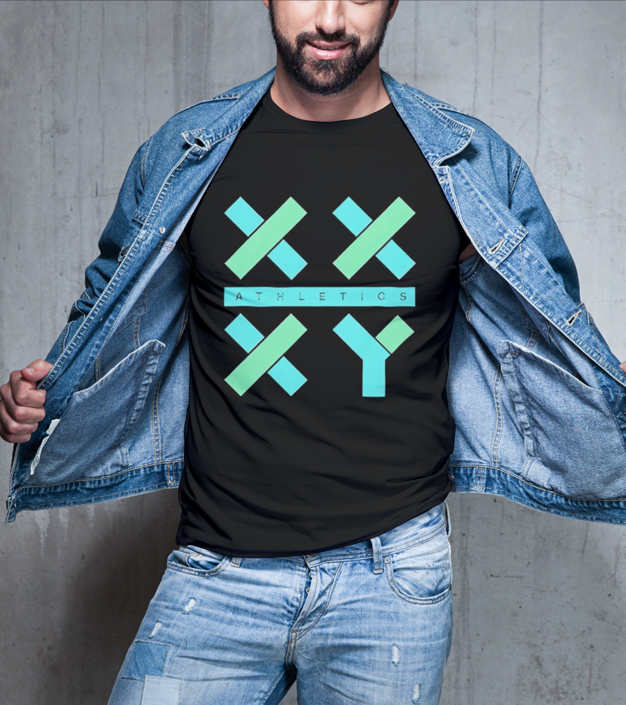 Athletics X Y Geometric Shapes Sports Abstract T-Shirt