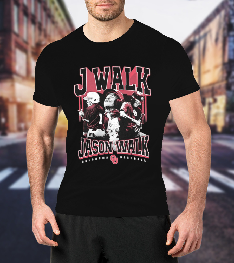 J Walk Jason Walk Oklahoma Baseball OU Sooners T-Shirt