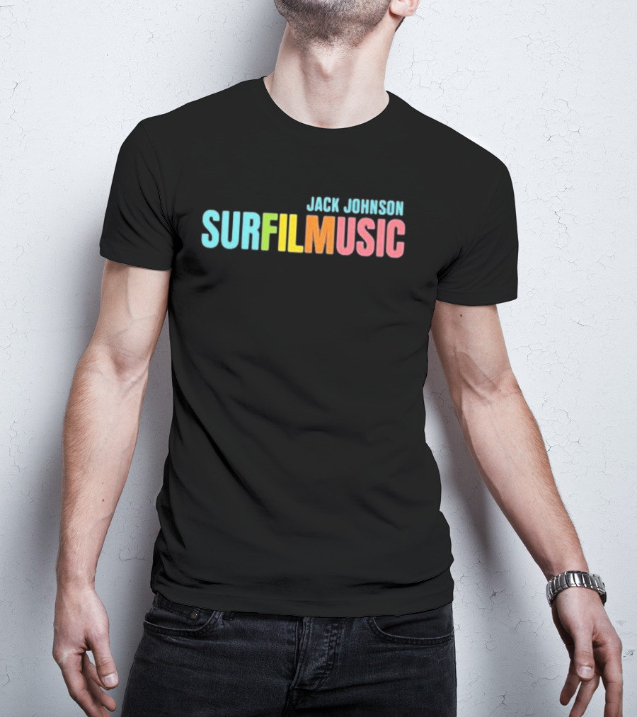 Jack Johnson Surfilmusic Tour 2026 Colorful Festival Event T-Shirt