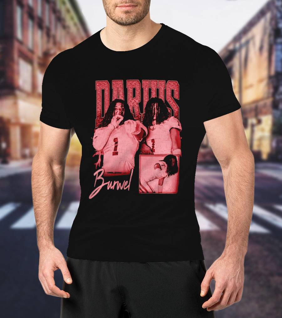 Darius Burwell Football Player Athlete Sports Number 1 T-Shirt