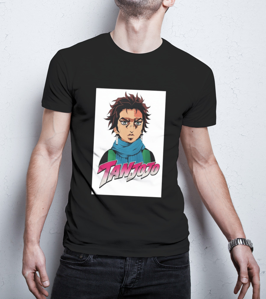 Tan JoJo Anime Manga Character Fusion T-Shirt