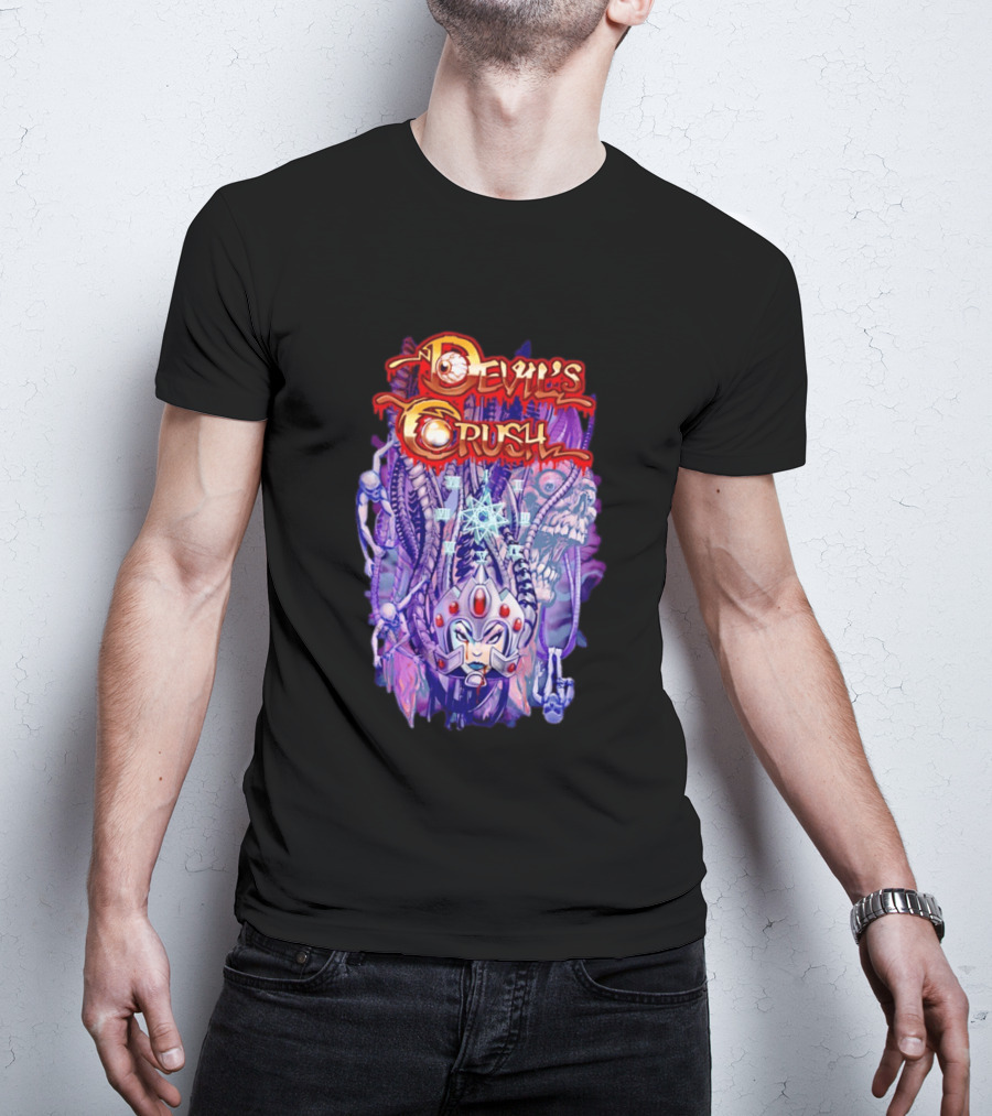 Devil's Crush Alien Skull Warrior With Mystical T-Shirt