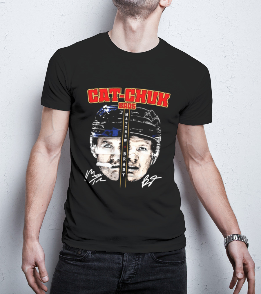 Florida Cat Chuk Bros Matthew Brady Tkachuk Signatures T-Shirt