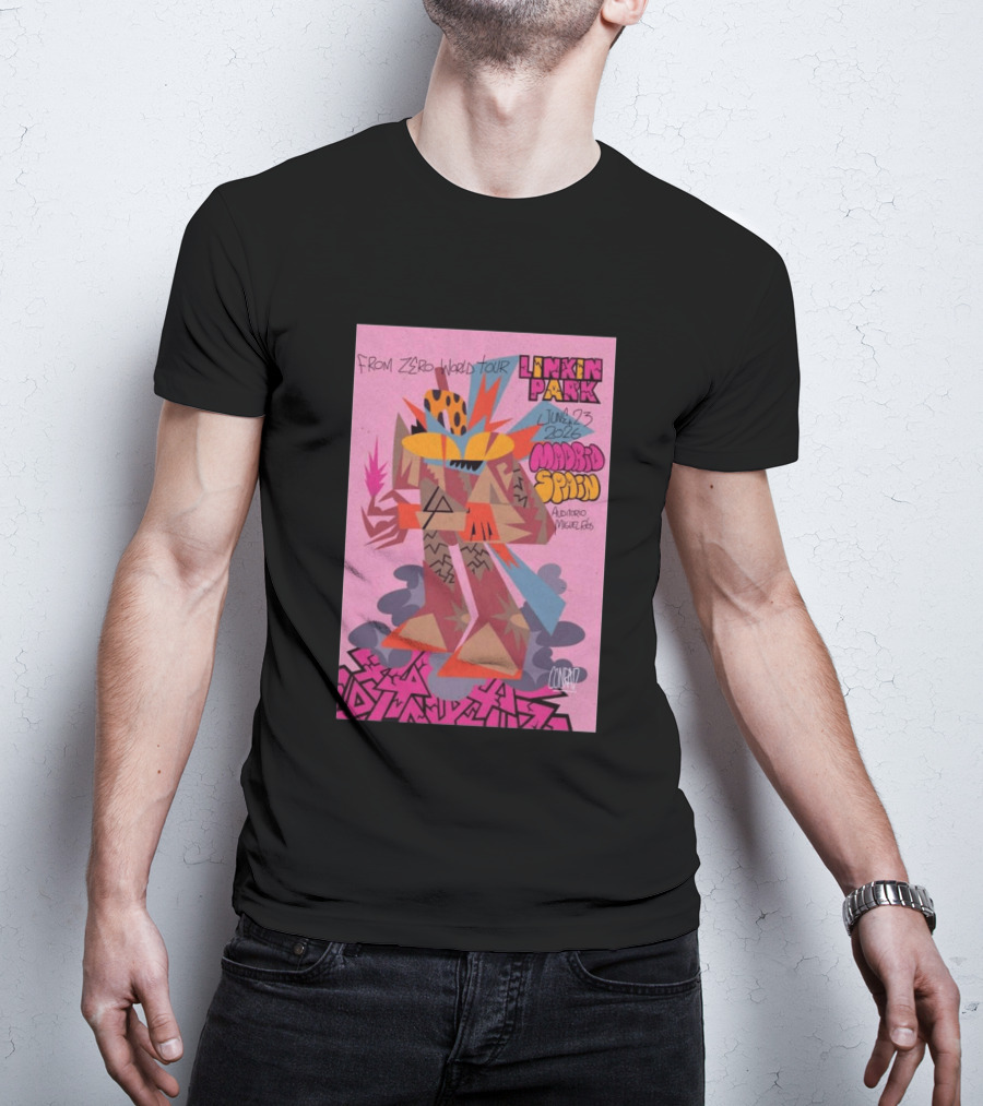 From Zero World Tour Linkin Park June 23 2026 Madrid Spain Auditorio Miguel Ríos T-Shirt