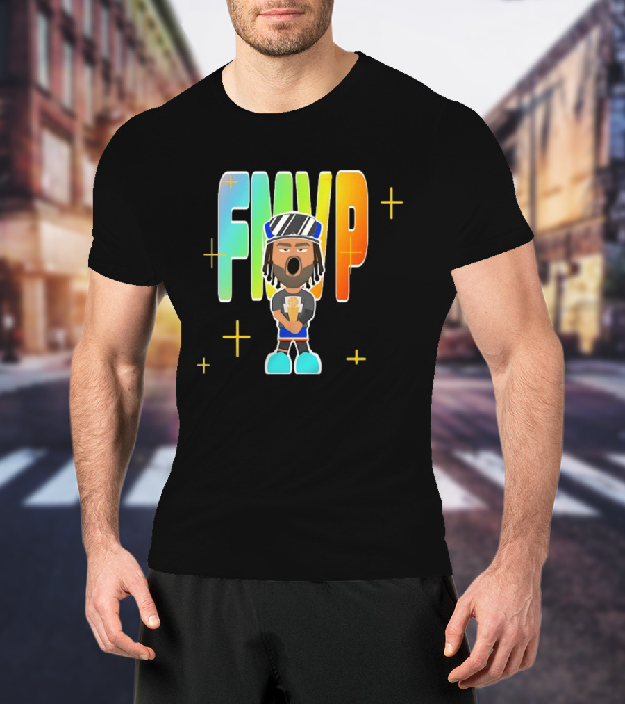 FMVP Jalen Brunson Cartoon New York Knicks 2026 Champs T-Shirt