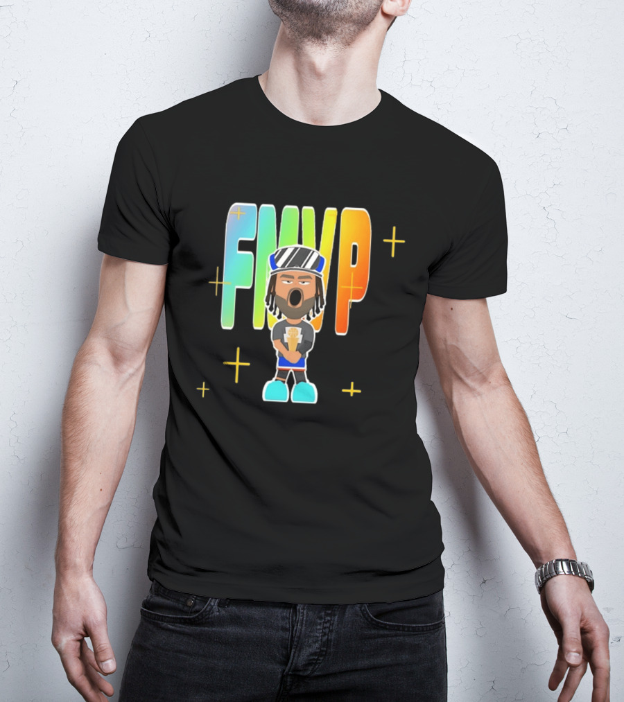 FMVP Jalen Brunson Cartoon New York Knicks 2026 Champs T-Shirt