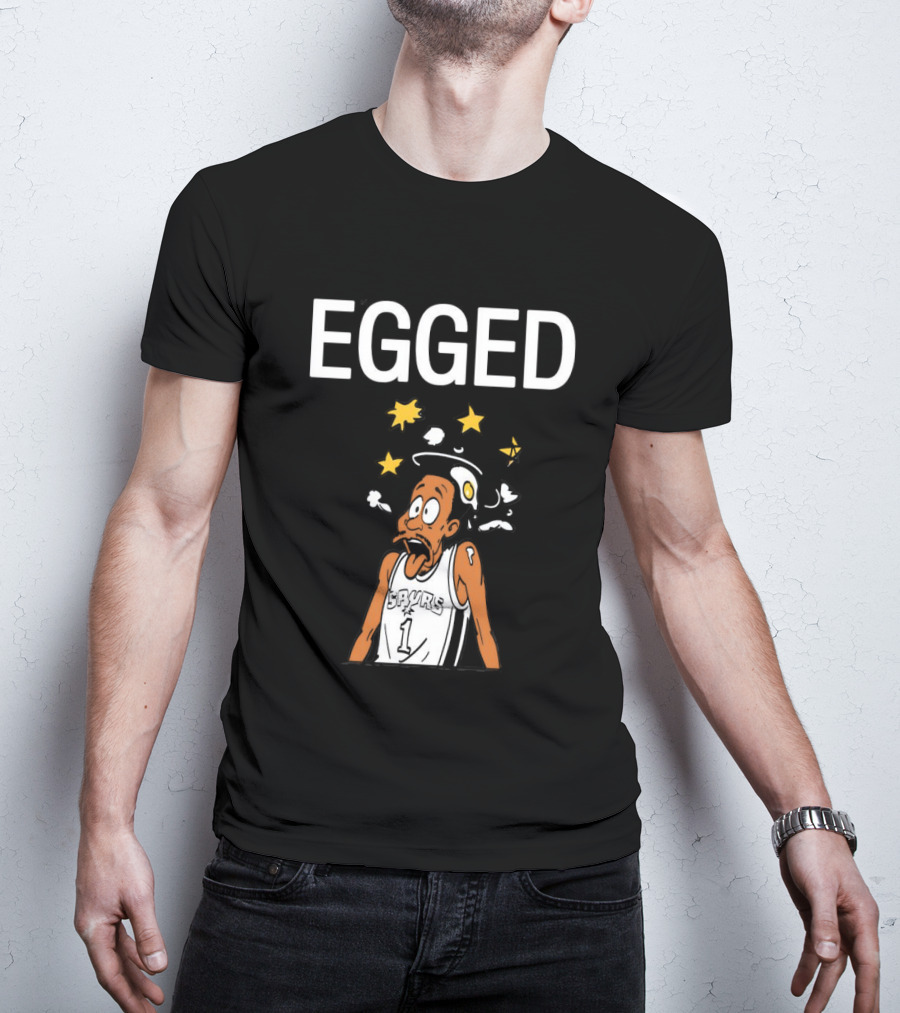 Victor Wembanyama Egged Cartoon Meme San Antonio Spurs Number 1 T-Shirt