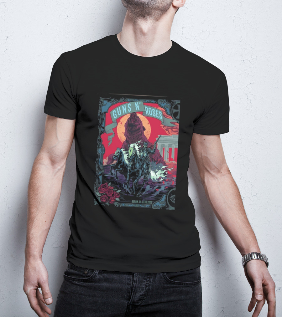 Guns N' Roses Berlin 2026 Night 1 Uber Arena 23 June Event T-Shirt