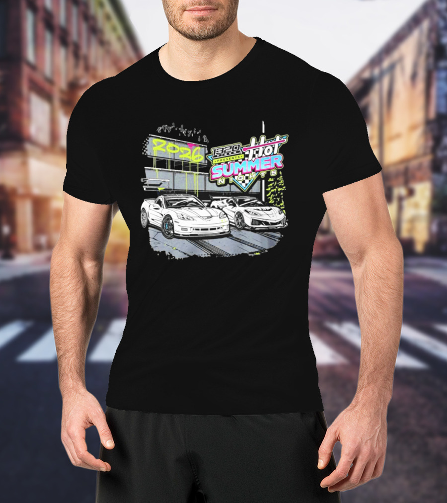 1320 Presents Hot Summer Nights 2026 Street Racing Cars T-Shirt