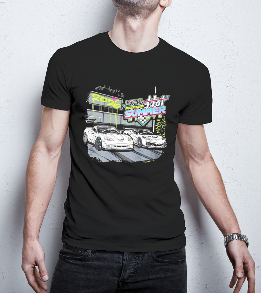 1320 Presents Hot Summer Nights 2026 Street Racing Cars T-Shirt