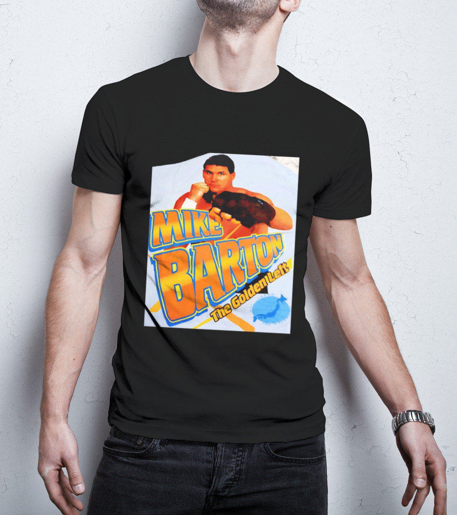Mike Barton The Golden Left Boxer Retro Sports T-Shirt