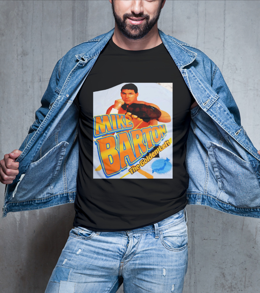 Mike Barton The Golden Left Boxer Retro Sports T-Shirt