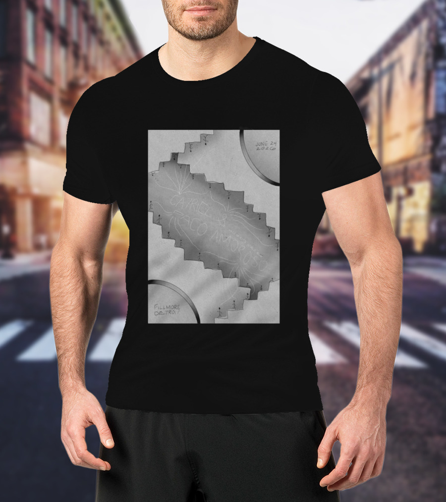 Fillmore Detroit June 24 2026 CA7RIEL & Paco Amoroso T-Shirt