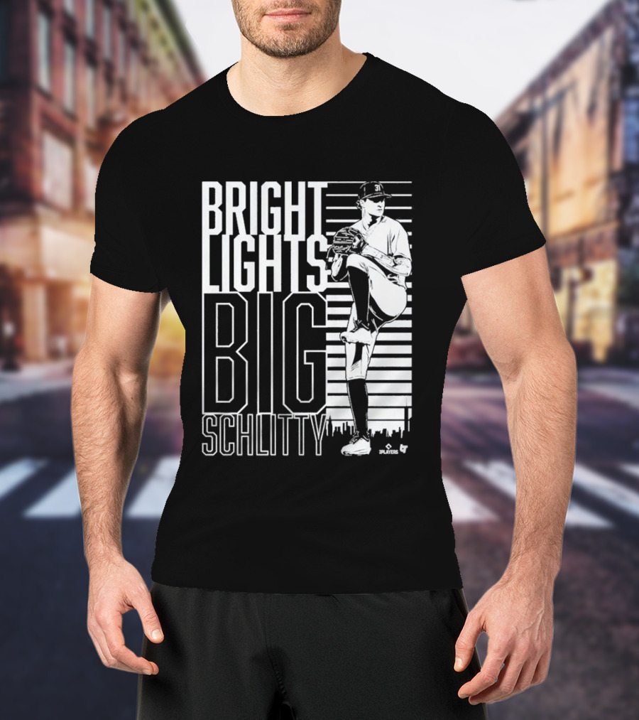 Bright Lights Big Schlitty Cam Schlittler Pitching T-Shirt