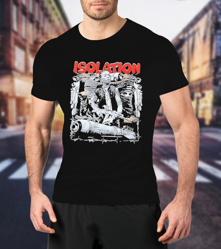 Isolation Distinctive Urban Sketch Art With Red T-Shirt