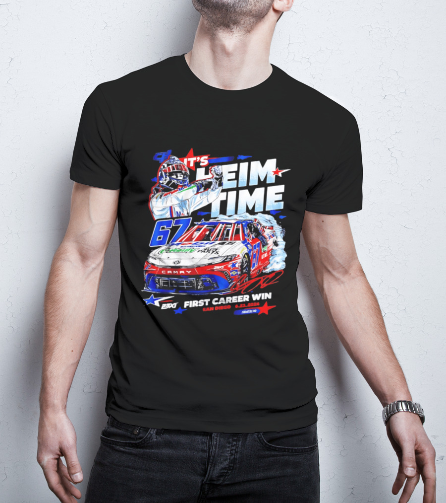 It's Heim Time 67 First Career Win San Diego 2023 NASCAR T-Shirt