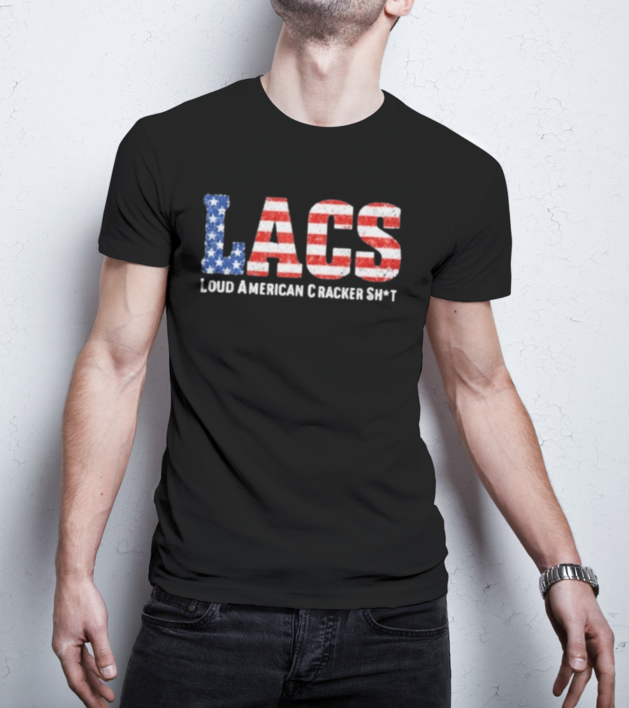 LACS Loud American Cracker USA Flag T-Shirt