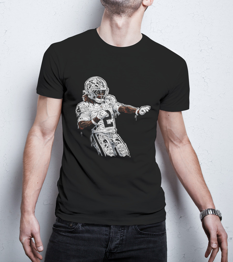 Las Vegas Raiders Ashton Jeanty 2 Football Player T-Shirt