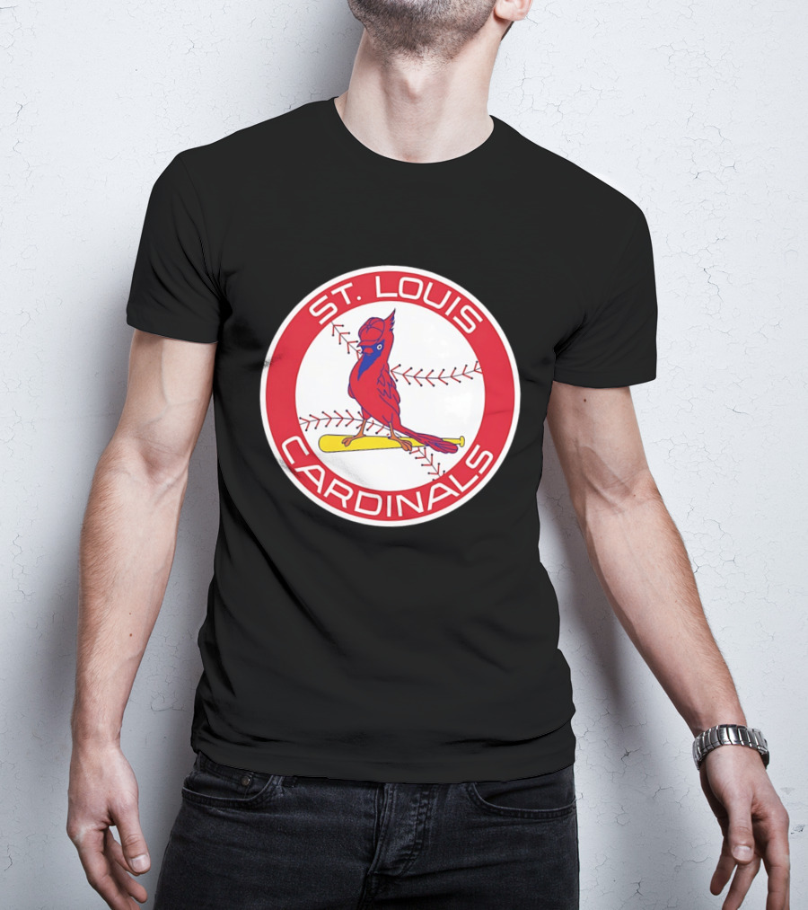 St. Louis Cardinals 2026 Baseball Bird Bat Red Circle T-Shirt
