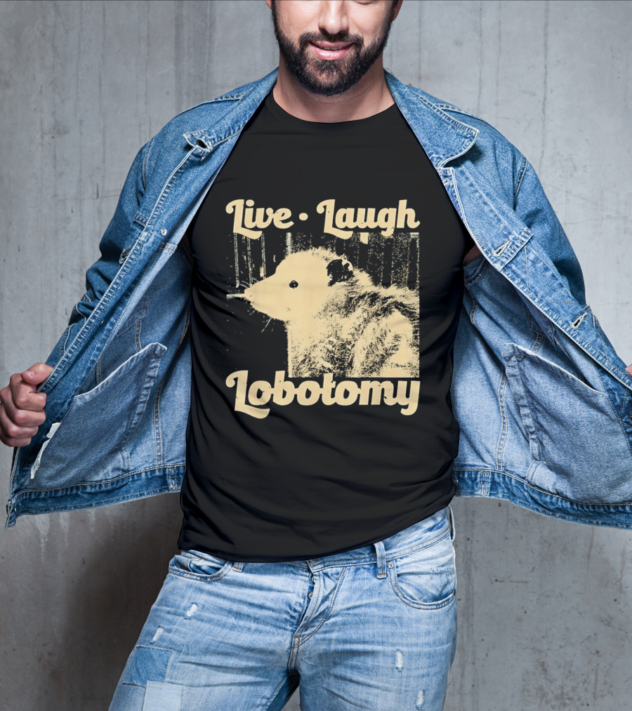 Live Laugh Lobotomy Rat And Brain Surgery Humor T-Shirt