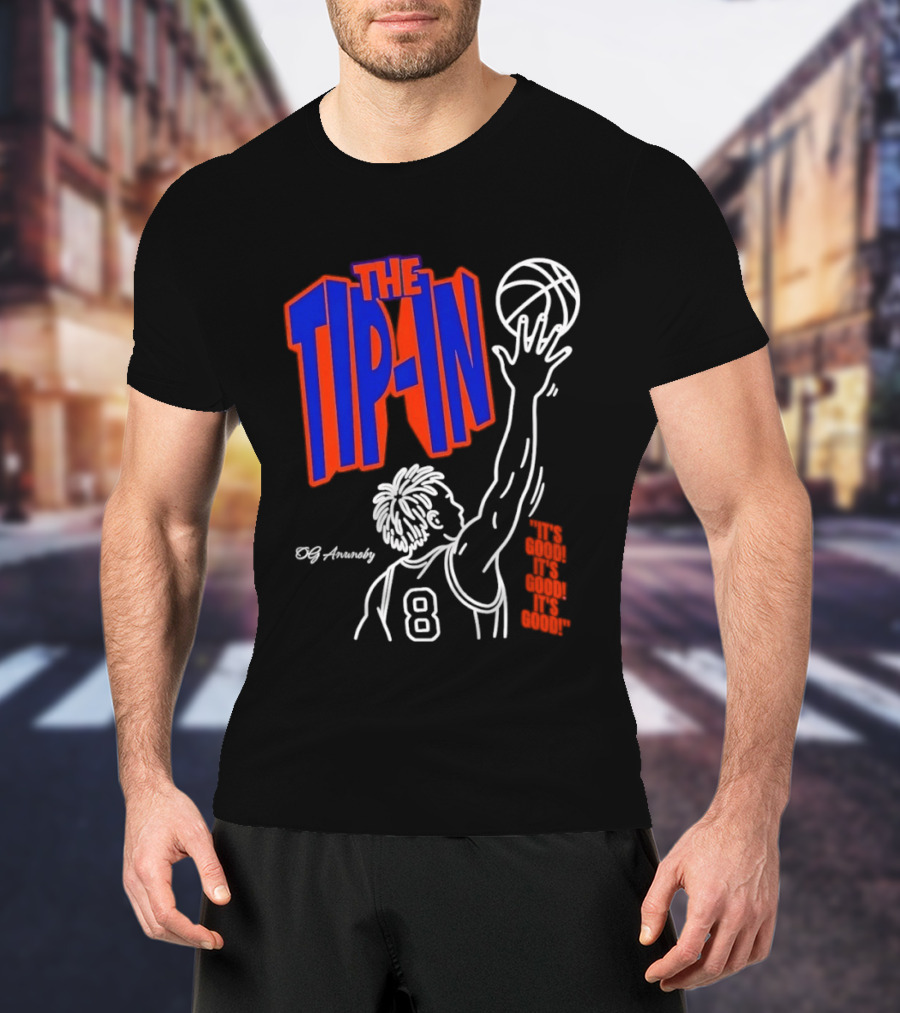 The Tip In OG Anunoby New York Knicks 2026 NBA Champs Basketball Player 8 T-Shirt