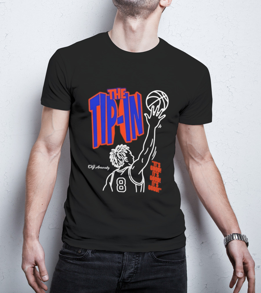 The Tip In OG Anunoby New York Knicks 2026 NBA Champs Basketball Player 8 T-Shirt