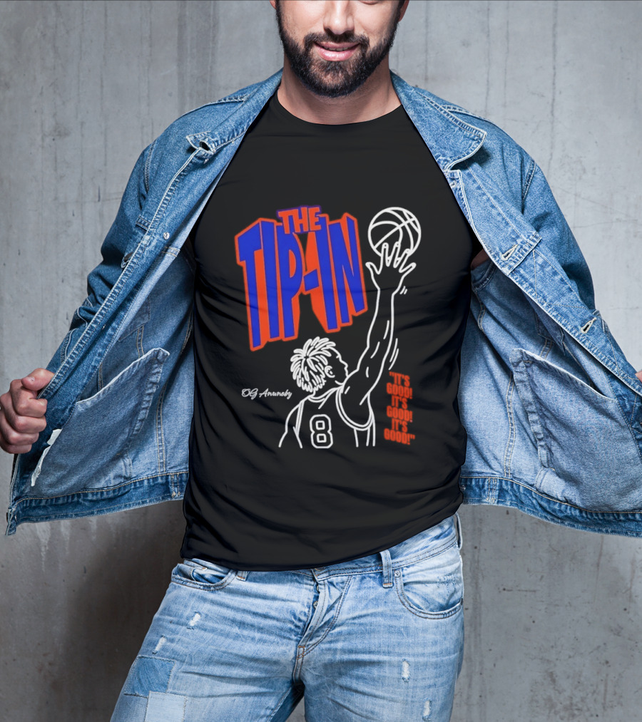 The Tip In OG Anunoby New York Knicks 2026 NBA Champs Basketball Player 8 T-Shirt