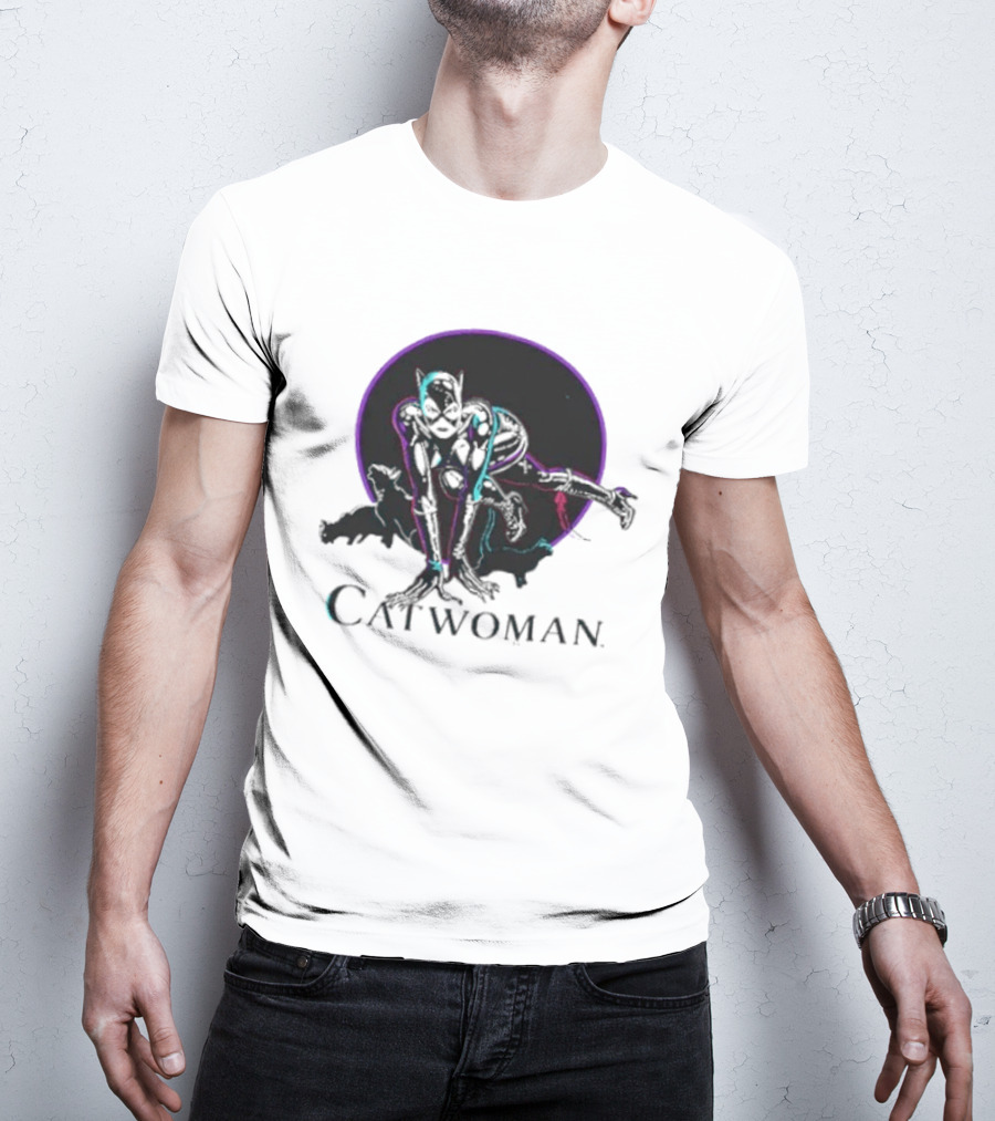 90s Catwoman Neon T-Shirt