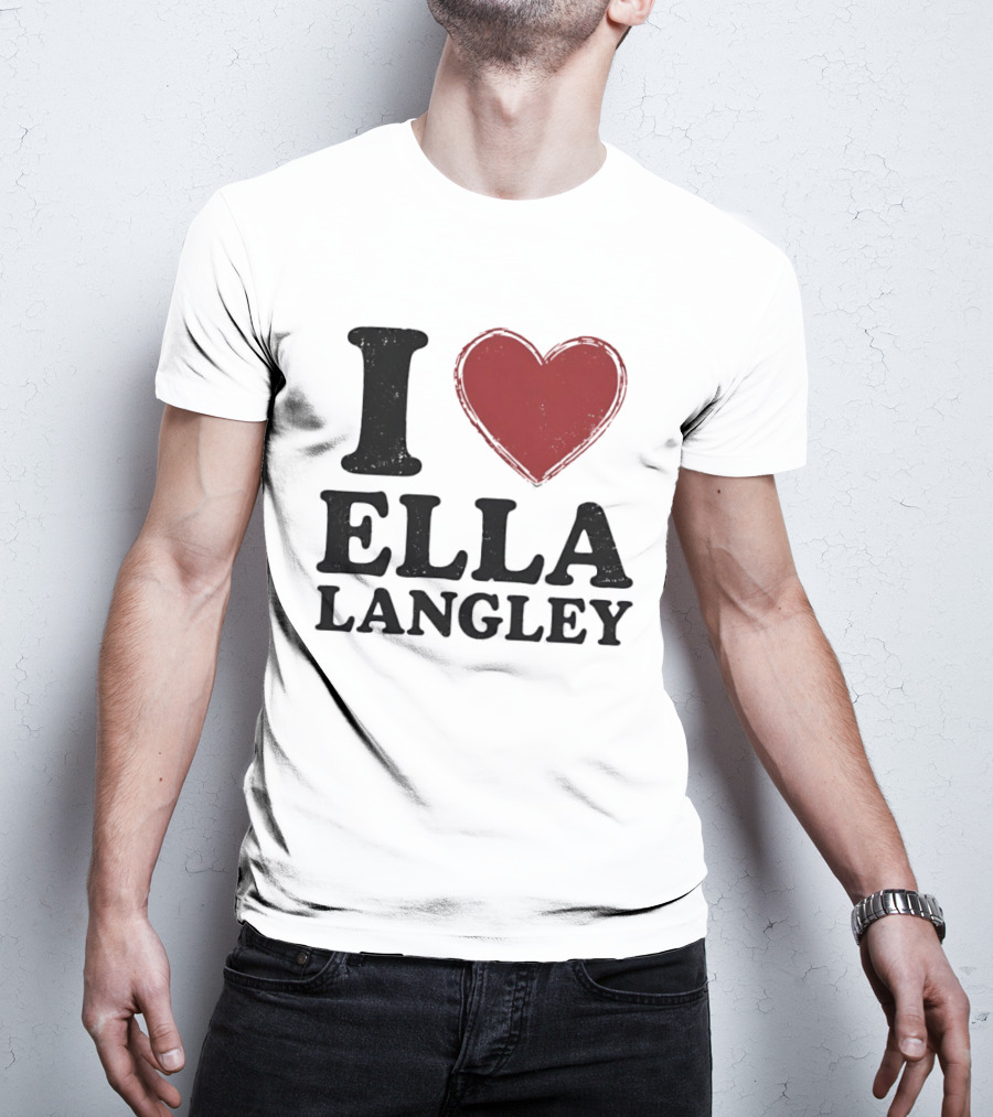 Ella Langley I Love Design Bold Heart T-Shirt