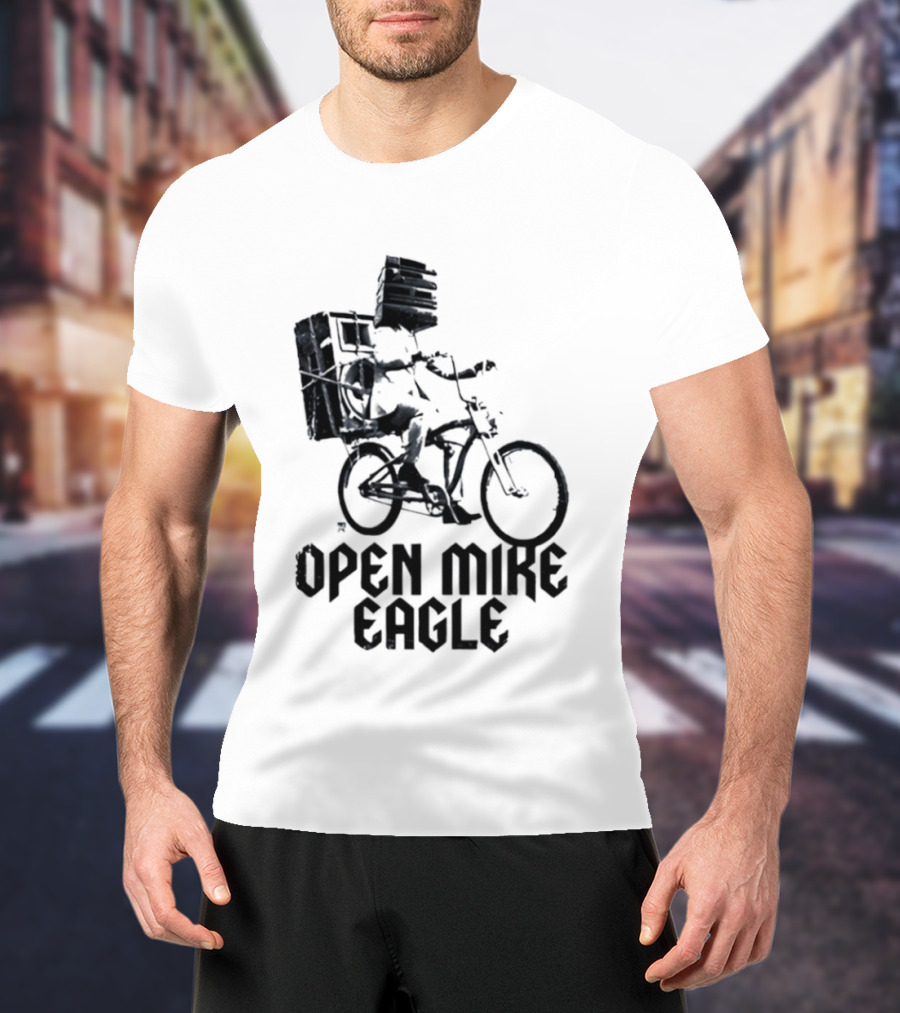Open Mike Eagle Bicycle Art Hip Hop Alternative Rap T-Shirt
