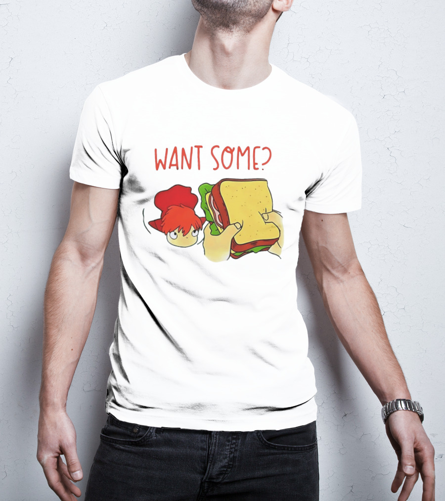 Ponyo Flinching Want Some Sandwich Scene T-Shirt