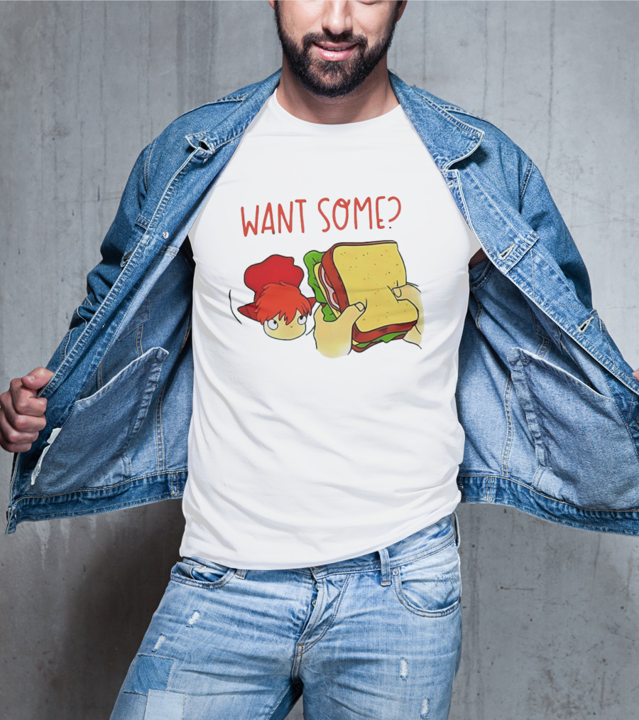Ponyo Flinching Want Some Sandwich Scene T-Shirt