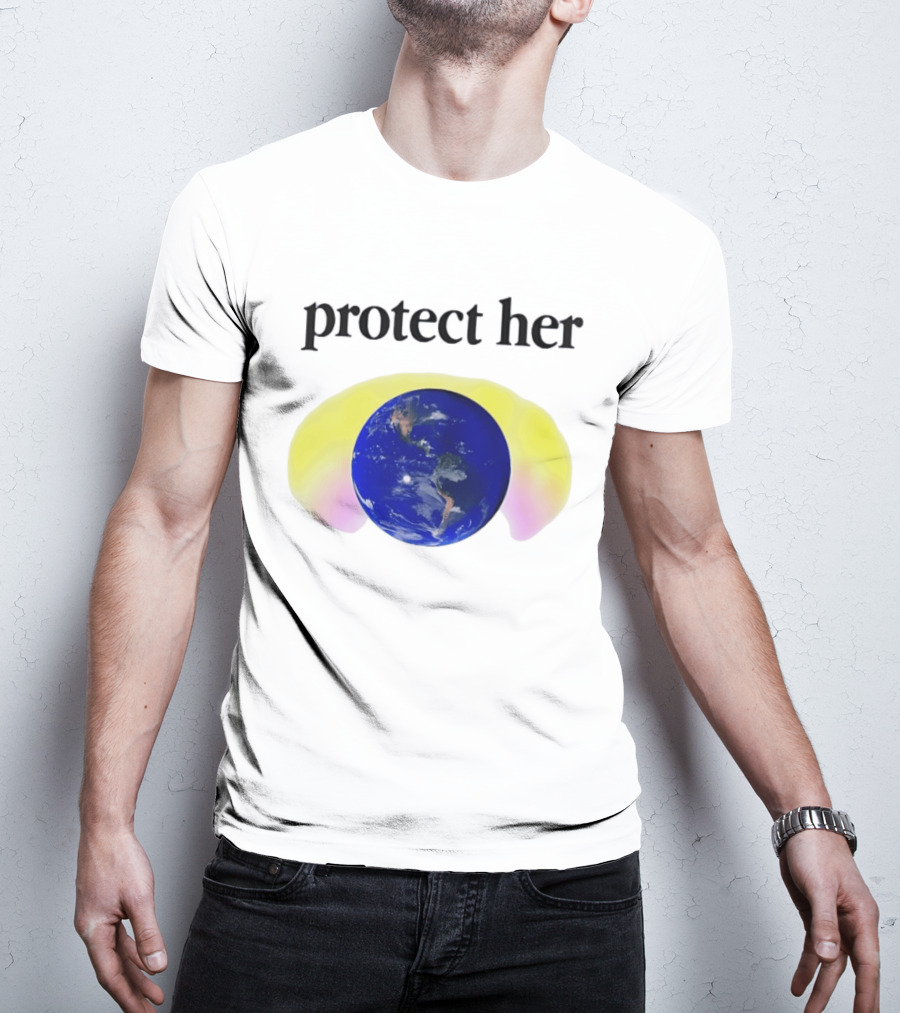 Protect Her Earth Environmental Awareness Planet Guardians T-Shirt