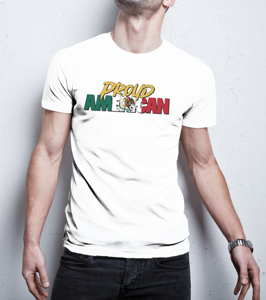 Proud American Mexico Eagle Flag Patriotic T-Shirt