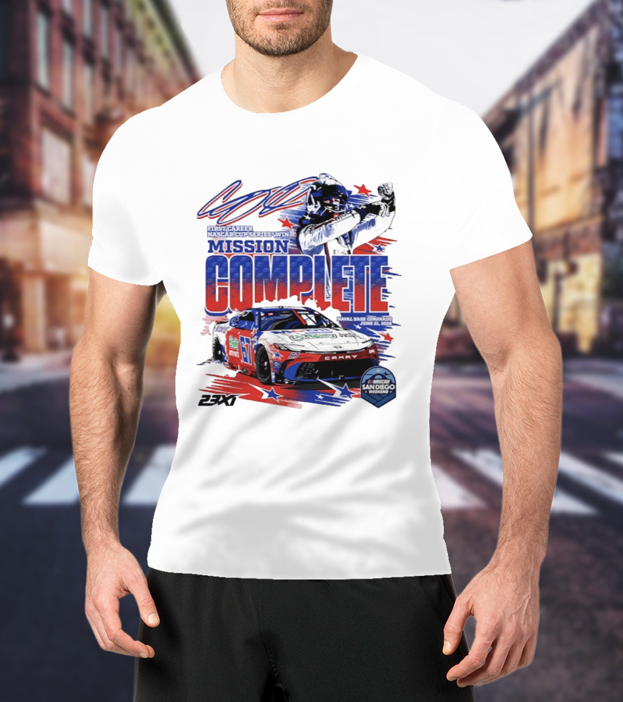 NASCAR San Diego 2023 First Career Cup Series Win Mission Complete T-Shirt