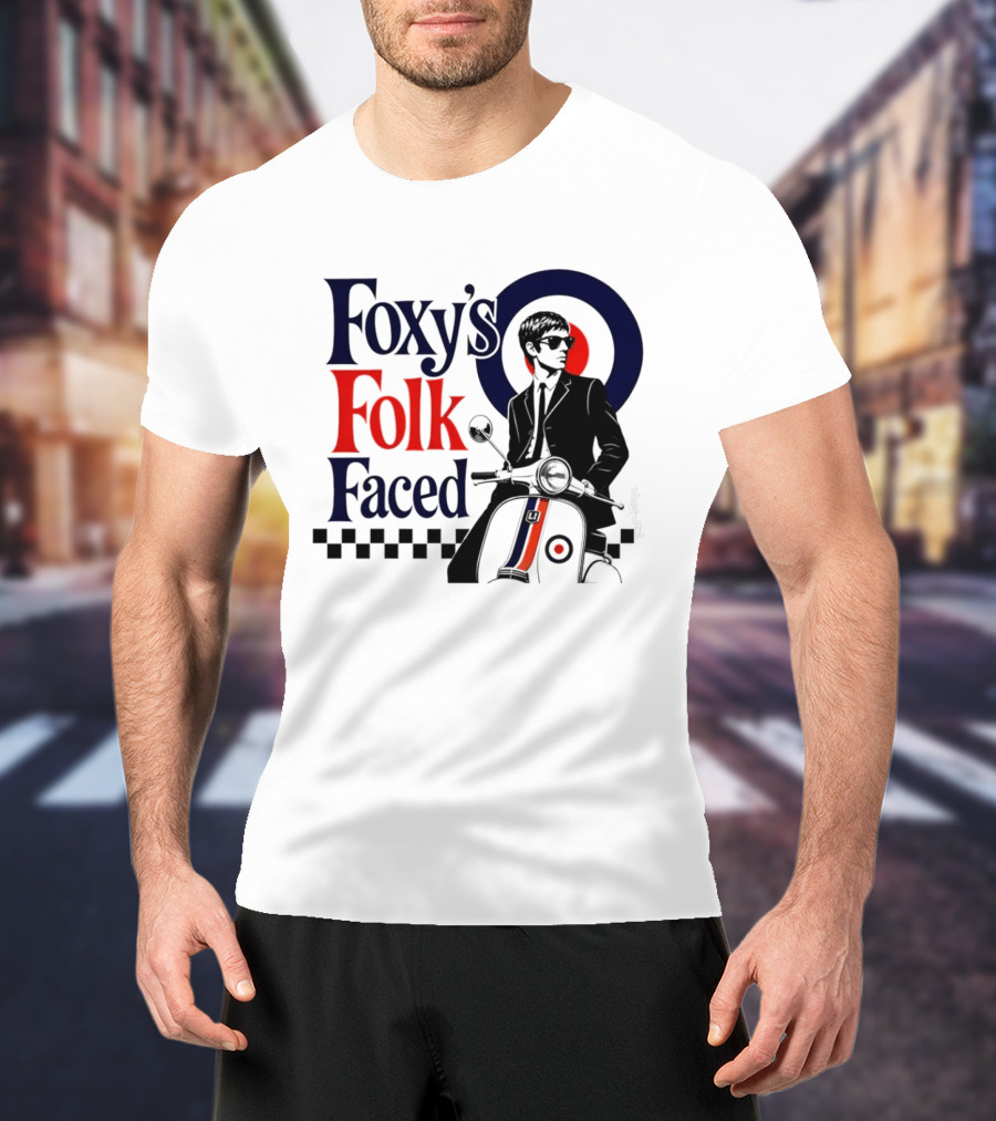 Foxy's Folk Faced Mod Scooter T-Shirt