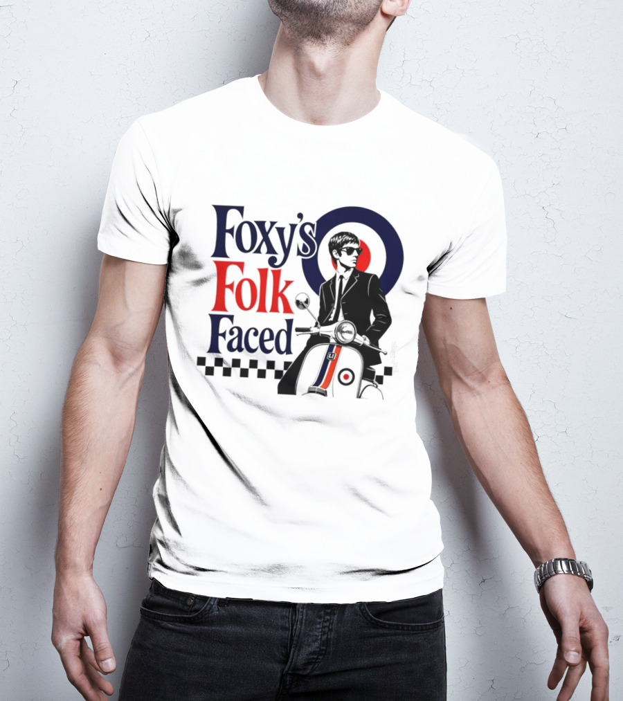 Foxy's Folk Faced Mod Scooter T-Shirt
