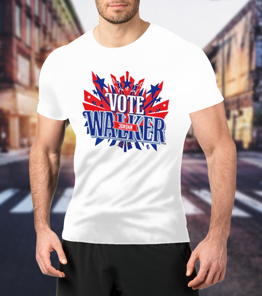 Vote Jordan Walker St Louis Cardinals MLB Stars And Stripes T-Shirt