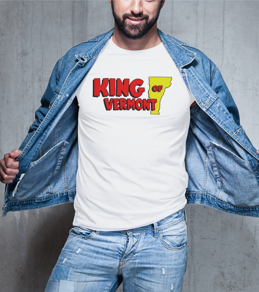KING OF VERMONT Map T-Shirt