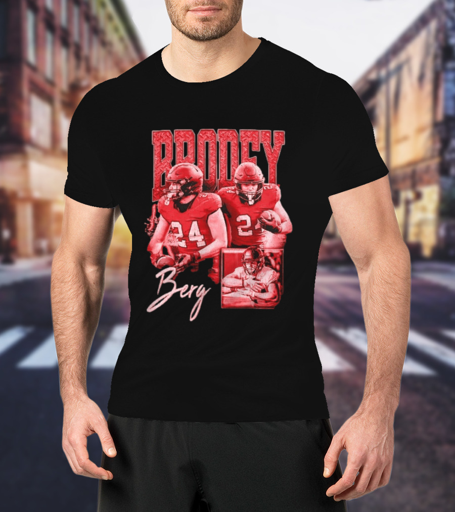 Brodey Berg Football 24 Player Athlete Sports T-Shirt