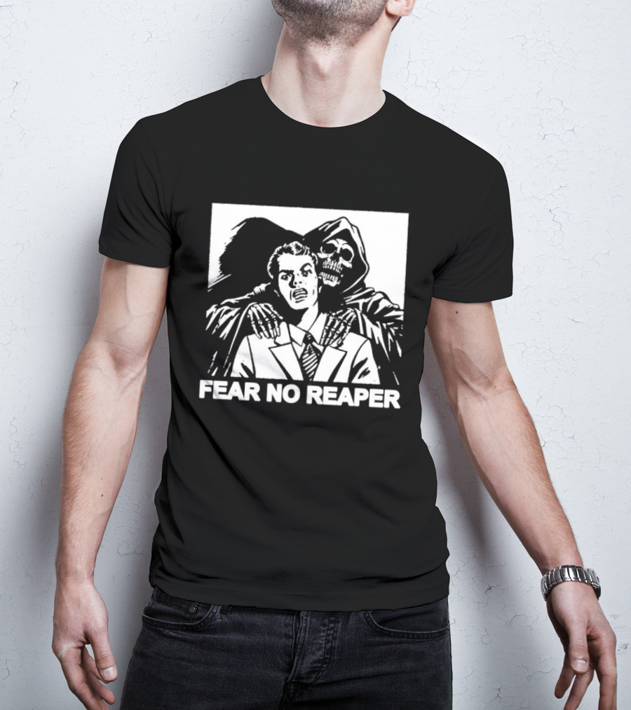 Fear No Reaper Grim Death Skull Horror T-Shirt