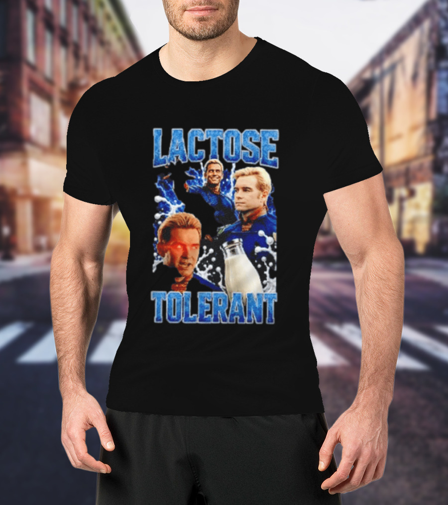 Lactose Tolerant Homelander Milk Meme T-Shirt