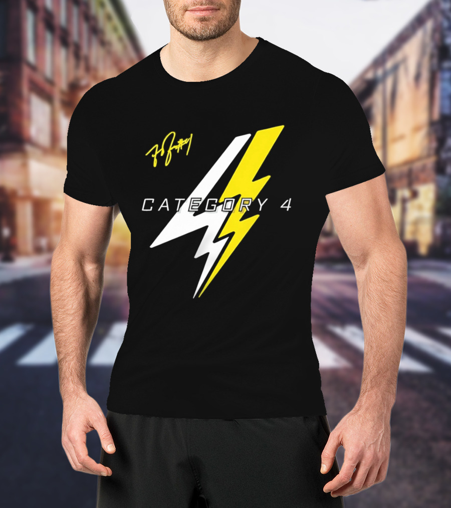 LSU Tigers Flau'jae Johnson Category 4 Lightning Bolt Signature T-Shirt