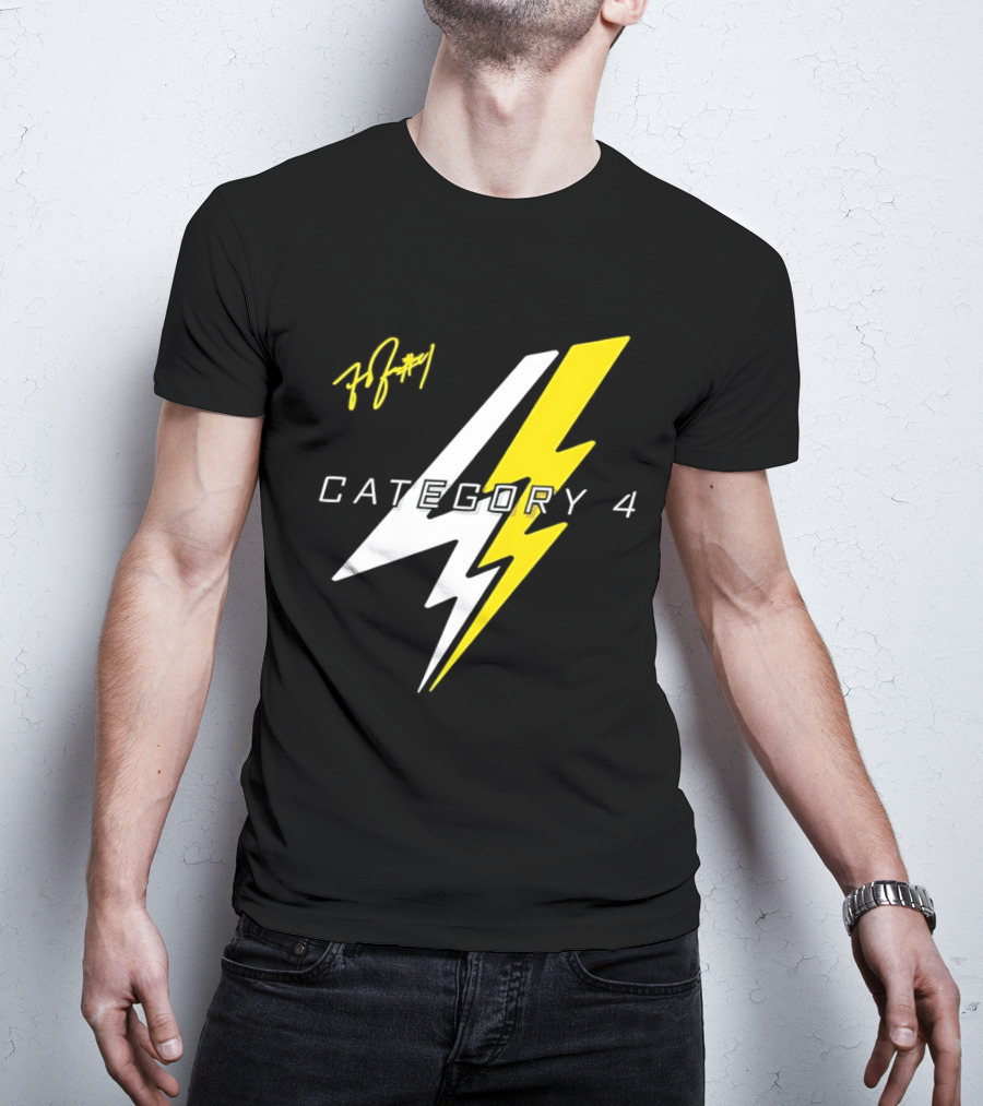 LSU Tigers Flau'jae Johnson Category 4 Lightning Bolt Signature T-Shirt