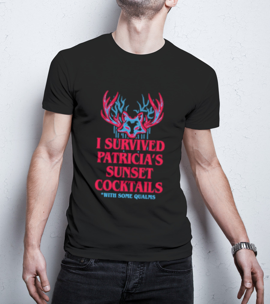 I Survived Patricia's Sunset Cocktails With Some Qualms Fox Antlers T-Shirt