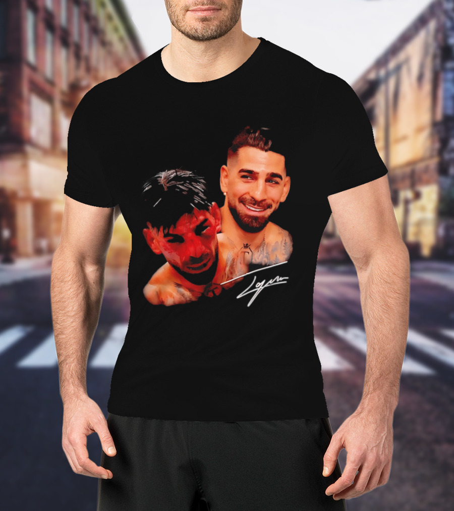 Ilia Topuria UFC Smiley Face And Bleeding Face Signature T-Shirt